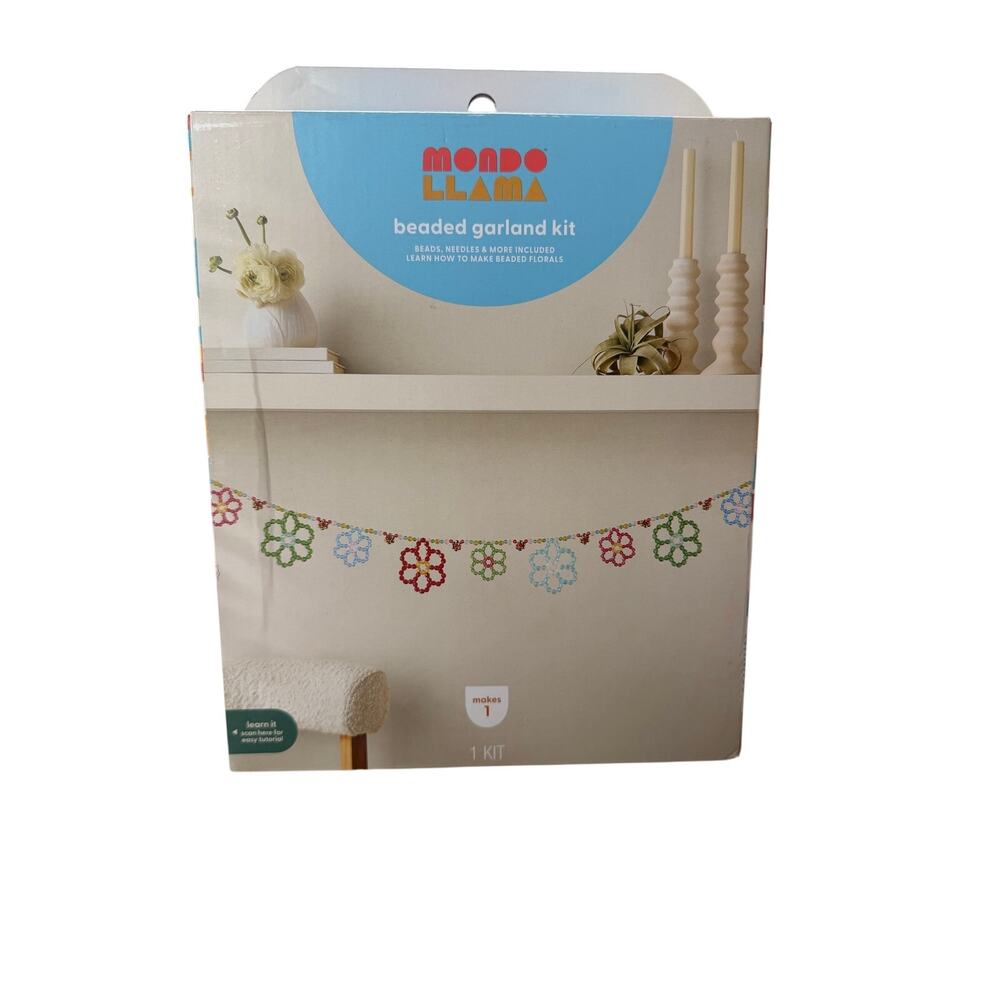 Mondo Llama Beaded Garland Kit DIY Bead Craft Floral Home Decor Kit